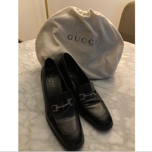 Gucci Pump Loafers Classic Buckle Horsebit Size 7